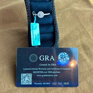 925 Silver Moissanite Engagement Ring. .68 Ctw VVSD Color. Size 9.  #7